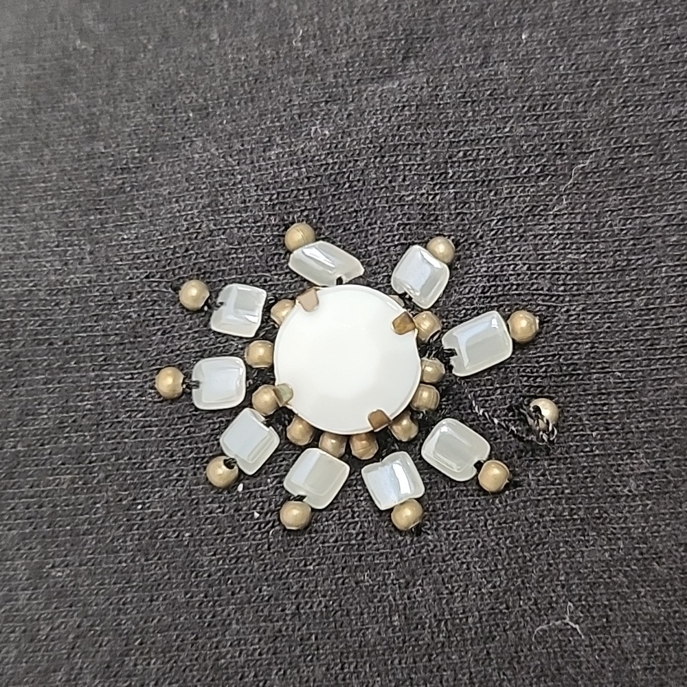 Banana Republic XS Black Embellished Long Sleeves Top - Picture 5 of 5